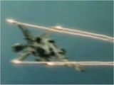 X-Bomber firing wing tip laser torpedoes