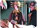 Commander Makara interviews Lamia with Captain Orion